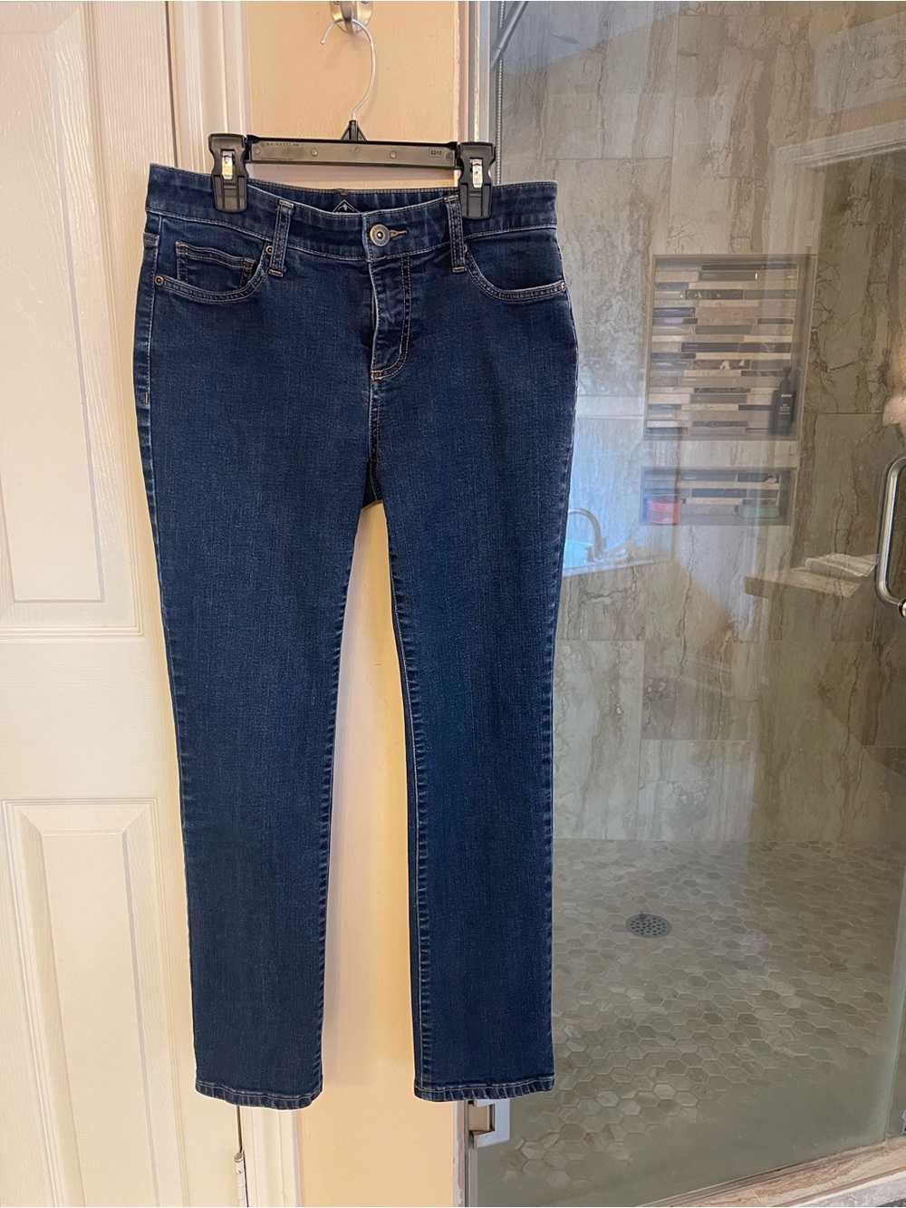St. John's Bay Dark Blue Straight Leg Jeans